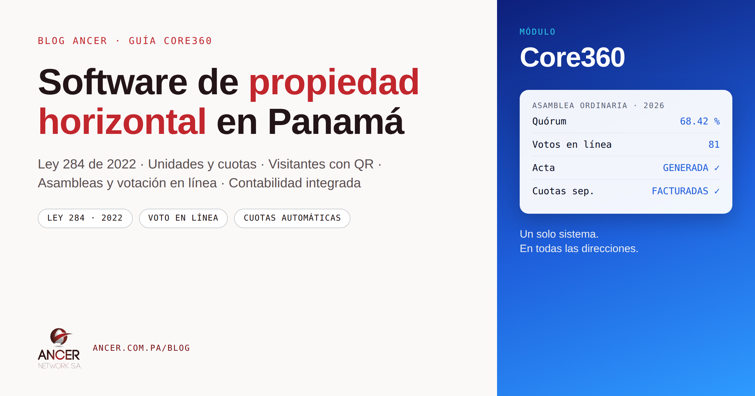 Software de propiedad horizontal en Panamá: guía práctica con Core360
