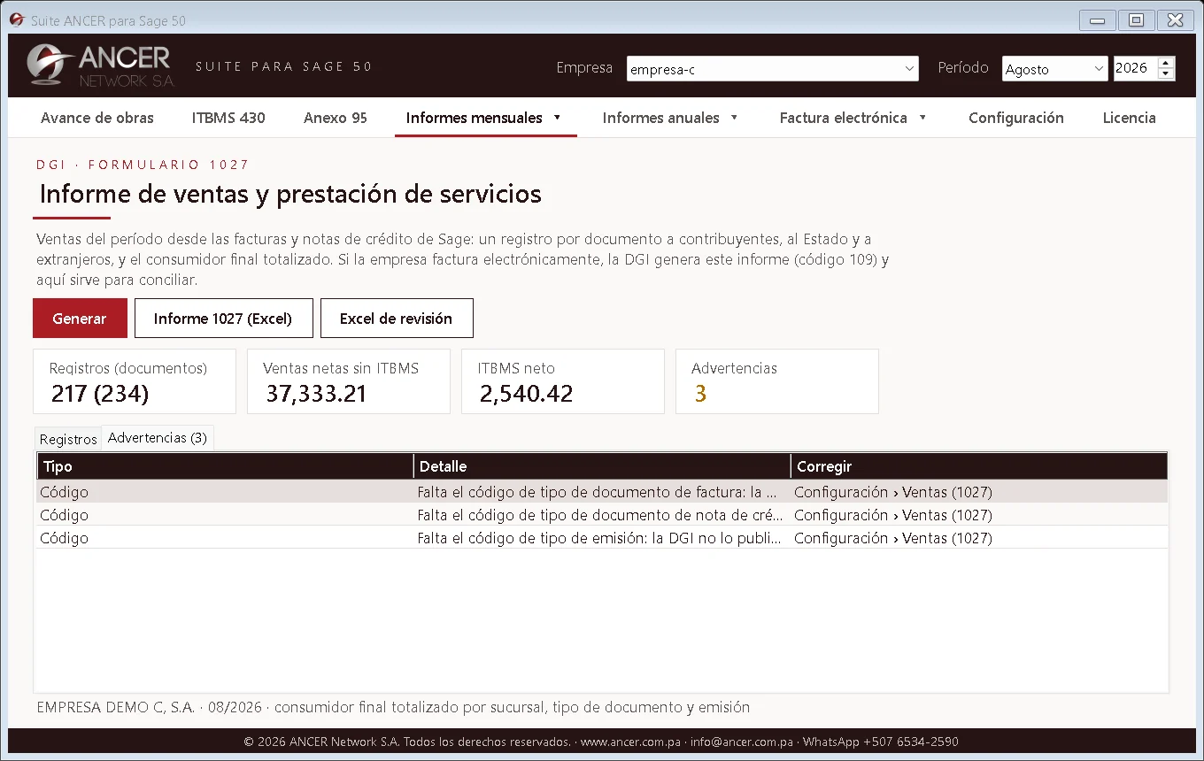 Formulario 1027 · Ventas: Ventas a contribuyentes, al Estado y al consumidor final, para presentar o conciliar.